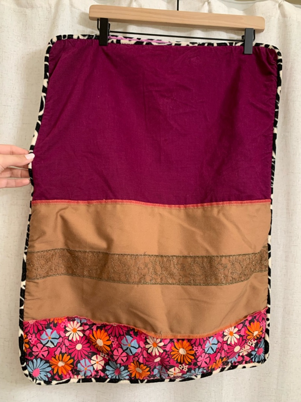 Seventeen Magazine Y2K Girl Floral Patchwork Corduroy Purple Pattern PillowCases - Picture 3 of 7